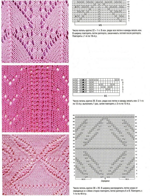 Openwork עם סריגה מחטים למתחילים