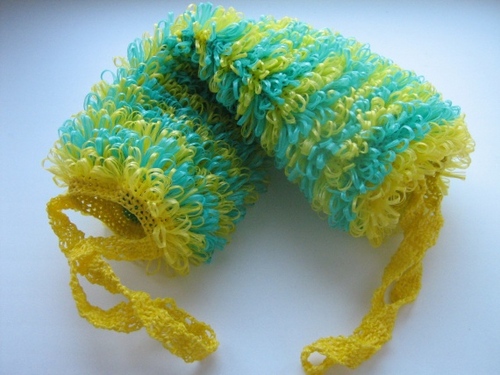 איך לקשור את הסרוגה loofah?
