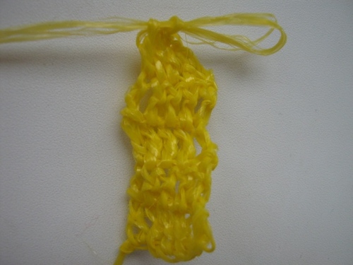 איך לקשור את הסרוגה loofah?