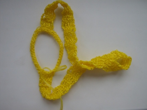 איך לקשור את הסרוגה loofah?