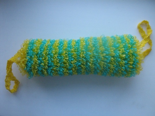 איך לקשור את הסרוגה loofah?