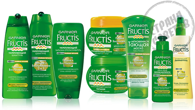 Garnier Fructis תזונה ושחזור