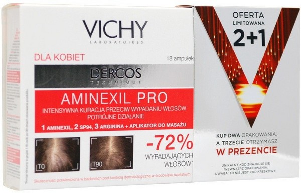 DERCOS AMINEXIL SP94 אמצעים נגד נשירת שיער לגברים 12 אמפולות