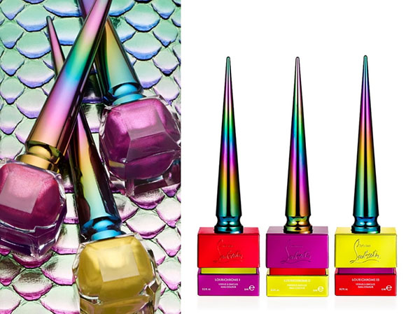 מבריק, מתכתי וקשת בענן: אוסף של לכות נוצרית Louboutin Loubichrome
