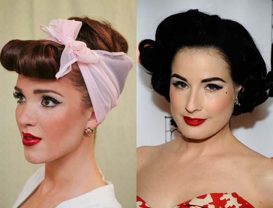 איך לעשות איפור בסגנון של pin-up: תמונה