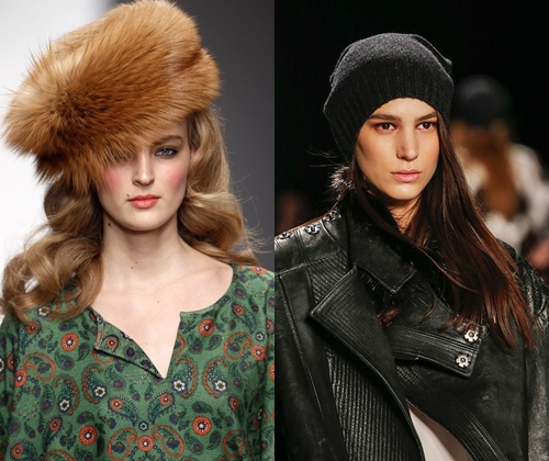 אופנה headwear חורף 2014: תמונות של כובעי הנשים האופנתיים ביותר של גברים 
