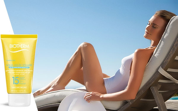 Biotherm Aqua-Gelée Solaire קו החוף עבור עור קטיפתי