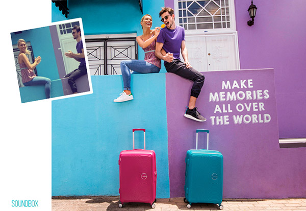 קיץ על הכביש: מזוודות בהיר אמריקן Tourister Soundbox