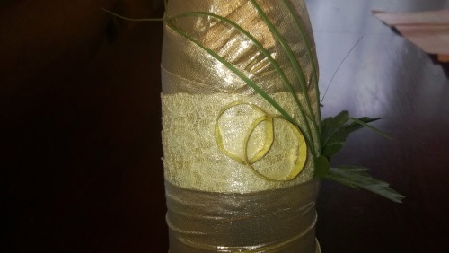 קישוט שמפניה לחתונה עם הידיים שלך