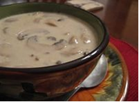מרק עם Champignons 