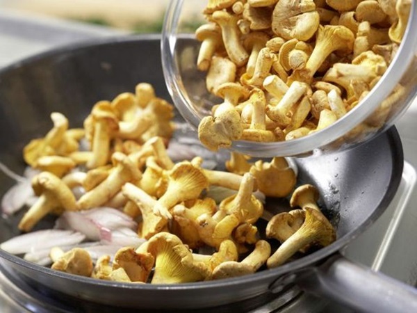 איך לבשל chanterelles במחבת