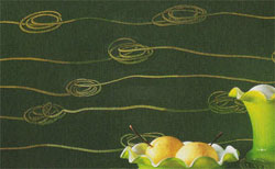 קישוט קיר דקורטיבי: טכניקה sgraffito