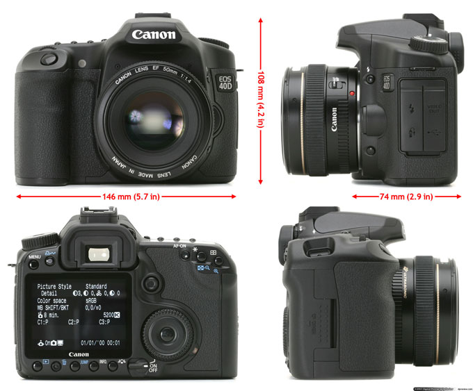 מצלמה דיגיטלית Canon EOS 40D מצלמה דיגיטלית