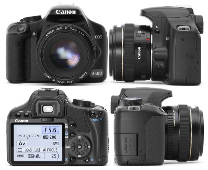מצלמה דיגיטלית Canon EOS 450D מצלמה דיגיטלית